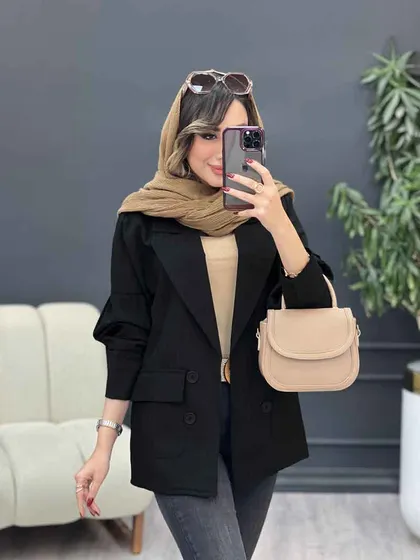 مانتو کتی چهار دکمه آوینا