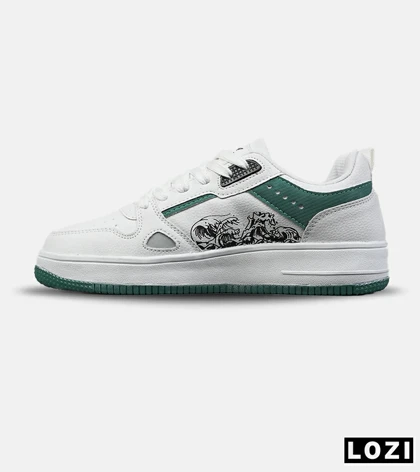 کفش مردانه و زنانه سفید سبز NIKE AIR FORCE Draw مدل 8779