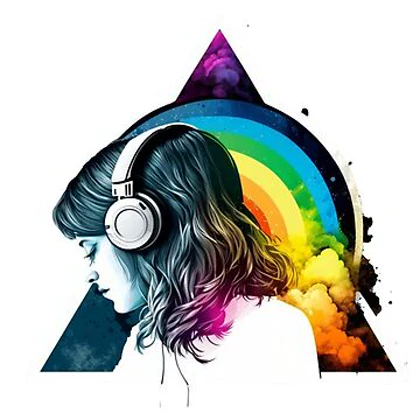 تیشرت پینک فلوید تیشرت Aquarela Dark Side of the Moon Girl کد 178988
