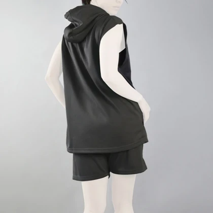 ست رکابی و شلوارک اسپرت نایک مدل HS-Dri Fit-A09 طوسی تیره