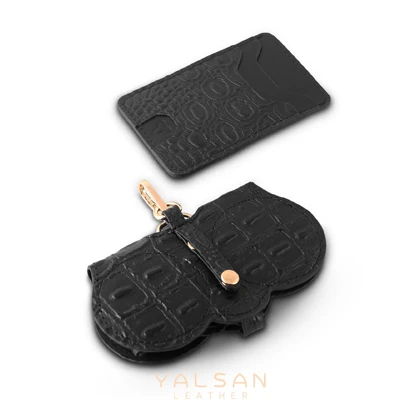 ست هدیه زنانه چرم یلسان مدل چیکا کد 193-MDS-GAN