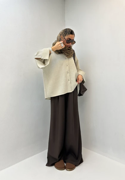 شومیز لینن نچرال