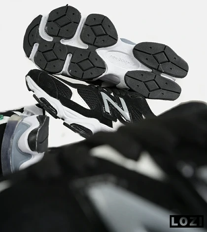 کفش نیوبالانس بزرگ پا مشکی سفید NEW BALANCE 9060 مدل 8503