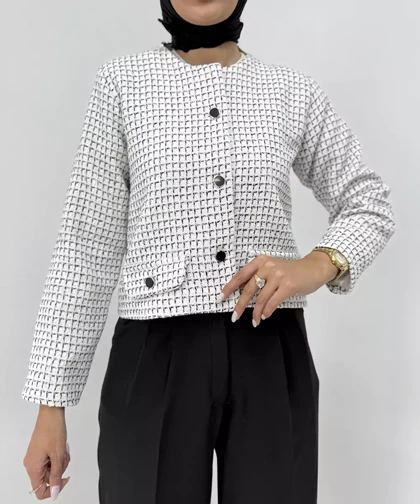 کراپ کت شنل کد WE024 برند ردا