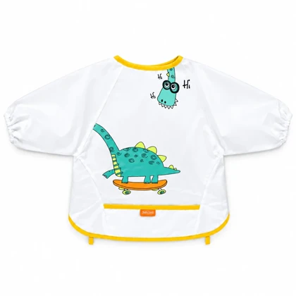 پیشبند آستین دار کودک طرح دایناسور بیبی جم Baby Jem