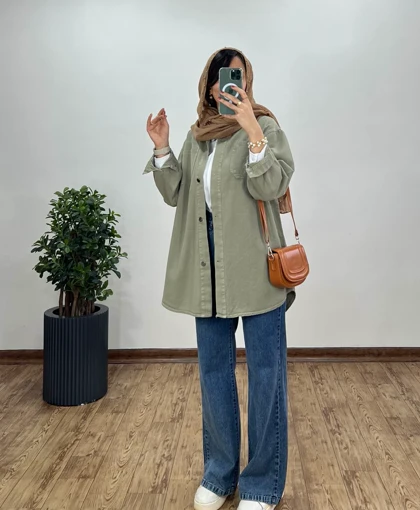 مانتو کتان کاغذی کارن 3