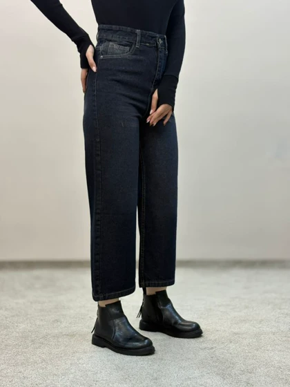 شلوار جین واید قد نود 6260