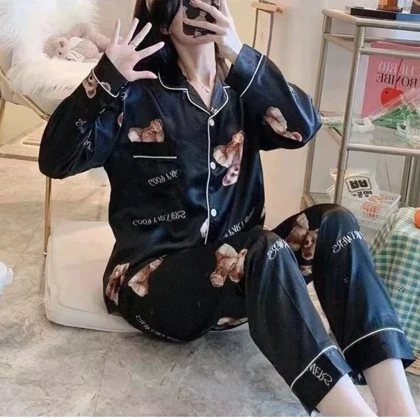 ست راحتی ساتن زنانه وارداتی