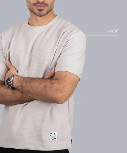 تیشرت لش ساده مردانه 1268