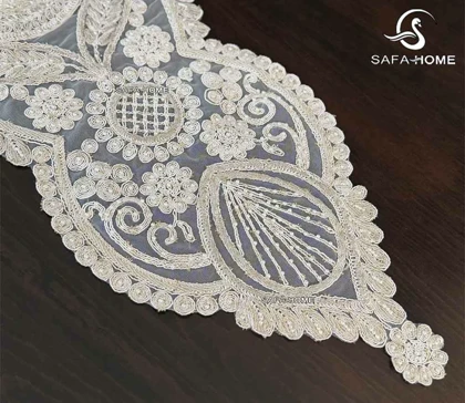 ست رومیزی پاشا 5 تکه منجوق طرح ماهین