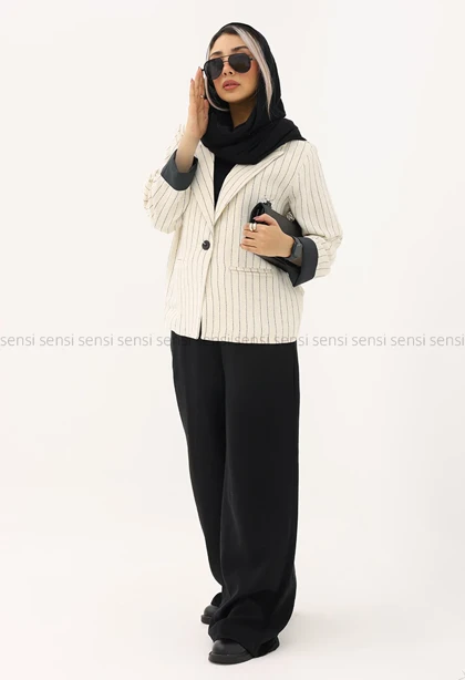 کت راه راه کنفی کد1005295