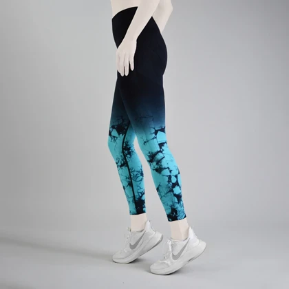 لگ سیملس ورزشی زنانه مدل 4B0098 آبی روشن