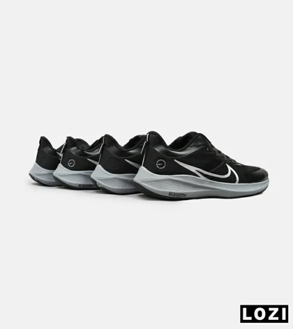 کفش کتانی مردانه مشکی طوسی NIKE AIR zoomx