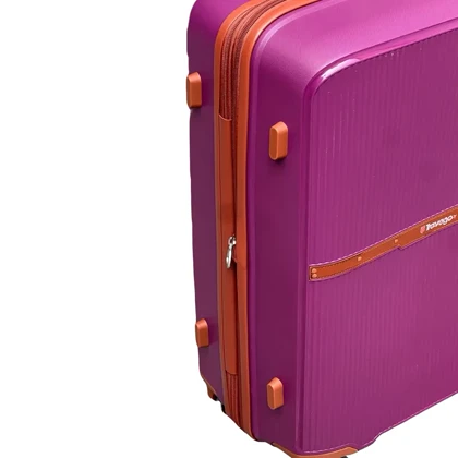 چمدان نشکن تراولگو مدل TRAVEL GO - TV7575 TRIP TIME SERIES سری 4 عددی ( به همراه چمدان آرایشی هدیه )