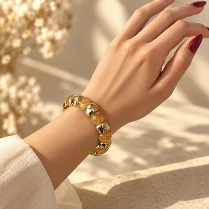 دستبند زنانه مدل ماه‌نوش_ کد 2579