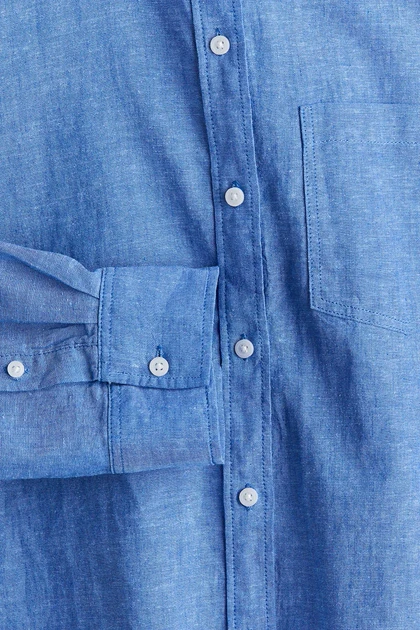 شومیز آبی پررنگ CH655