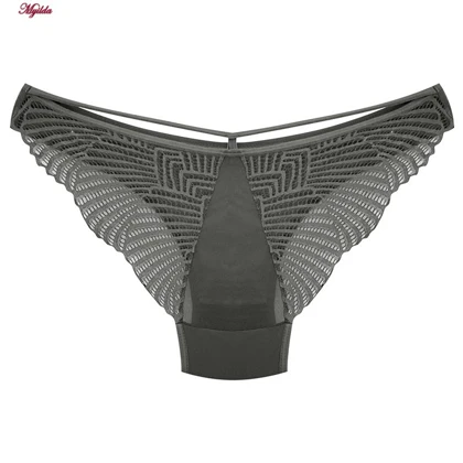 ست شورت و سوتین زنانه دانتل پروانه ای طوسی میسا کد 4735-6115