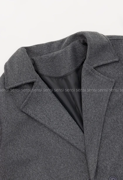 پالتو فوتر موهری4دکمه آستر دار کد1005033