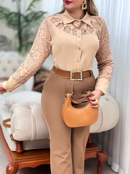 شومیز دانتل شایسته 2845