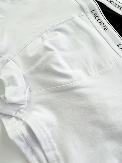 شورت پادار مردانه نخ پنبه لاگوست Lacoste
