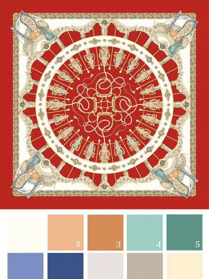 روسری ابریشم هریکا