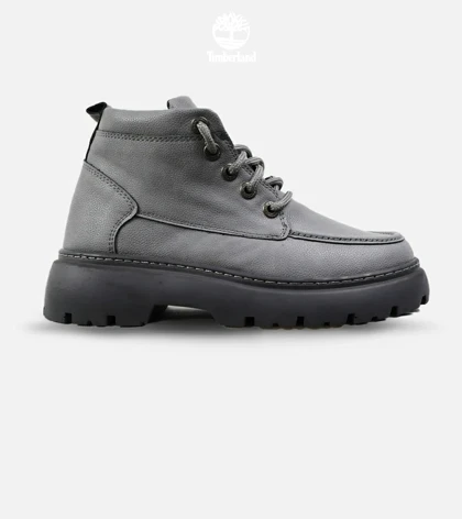 نیم بوت چرمی مردانه طوسی Timberland مدل 3058