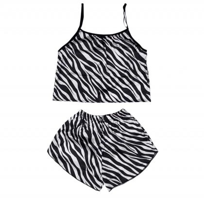 ست تاپ و شلوارک طرح زبرا 231