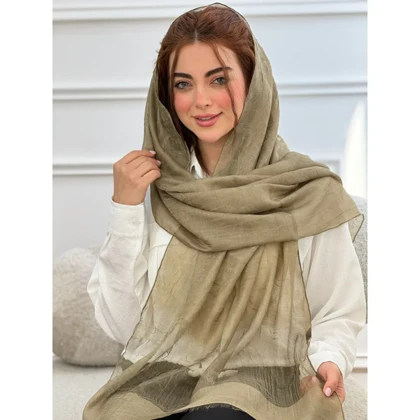 شال حریرنخ چروک مونو