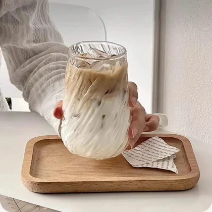 لیوان پیرکس استوانه شیاردار /pa81