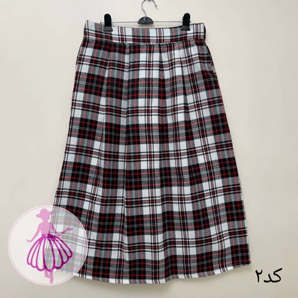 دامن چهارخونه پشمی بلند در رنگبندی متنوع(کالکشن 1)