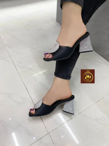 صندل روفرشی نگینی مجلسی زنانه رزا