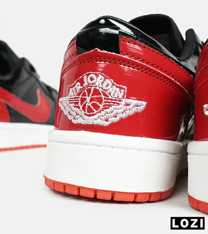 کفش کتانی مردانه و زنانه مشکی قرمز NIKE jordan 1 مدل 6587