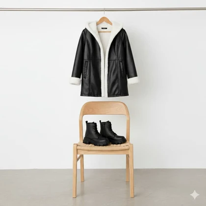 نیم بوت زنانه مشکی مدل Roxana