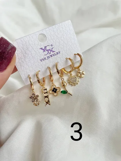 گوشواره پک 6 عددی