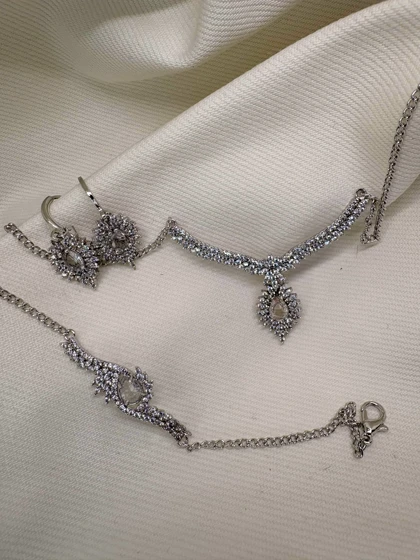 سرویس کامل برند شین مدل «اشک الماس» | نسخه سیلور (رادیوم) با گارانتی 1 ساله