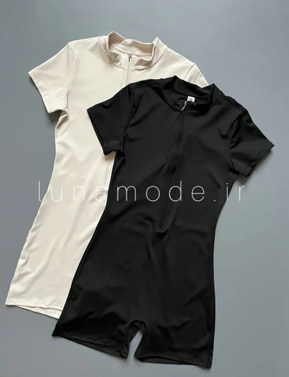 اورال زنانه آستین کوتاه نیم زیپ