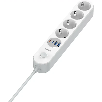 چند راهی برق الدنیو LDNIO مدل SE1-C با 4 سوکت و 4 پورت