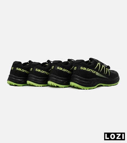 کفش کتانی کوهنوردی مردانه و زنانه مشکی سبز Salomon Speedcross 5 Trail