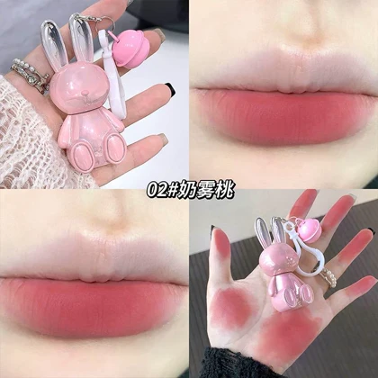رژلب خرگوش صورتی زنگوله ای Gege bear کد 1229