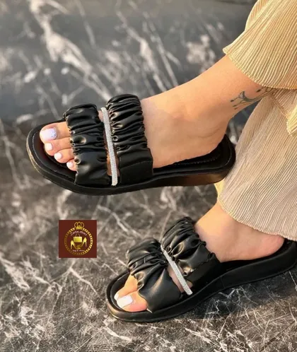 صندل و دمپایی روفرشی زنانه نگینی F 58
