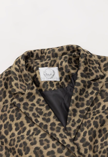 کت فوتر یقه انگلیسی پلنگی@کد1004246