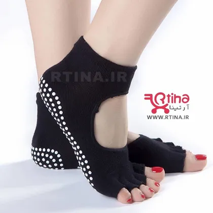 جوراب ورزشی بدون انگشت ژله ای مدل RTS52
