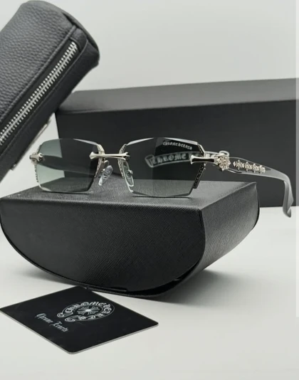 عینک فریم لس کروم هارتز کد 2924 Chrome Hearts
