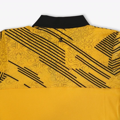 پلوشرت یقه‌دار ورزشی مردانه طرح لاین‌آرت