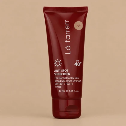 کرم ضد آفتاب رنگی لافارر مناسب پوست خشک و معمولی با SPF40 حجم 40ml