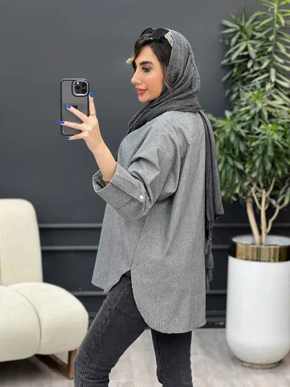 شومیز ترکیبی راه راه