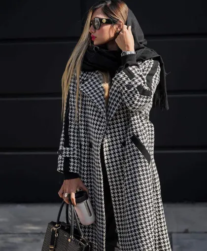 پالتو پشمی پیچازی ملکه کد 53681