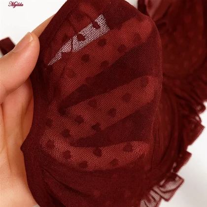 ست شورت و نیم‌تنه زنانه مدل فنردار رنگ قرمز ماییلدا کد 5432-606