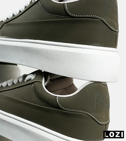 کفش اسنیکرزمردانه زیتونی PULL & BEAR مدل 7131