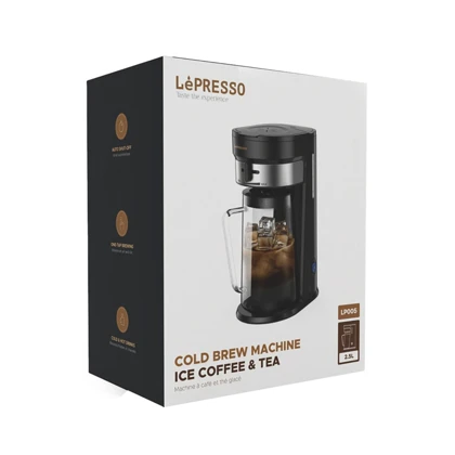 نوشیدنی ساز سرد و گرم لپرسو مدل LEPRESSO COLD BREW MACHINE ICE COFFEE&TEA LPCFFM0005-BK